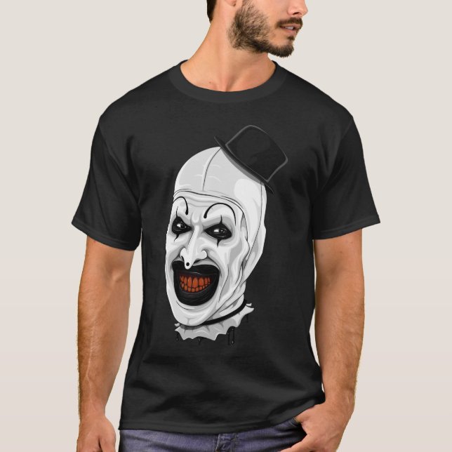 Camiseta Art the Clown terrifier film halloween (Anverso)