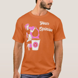 Camiseta Art Your Opinion Funny Mid Century 50s Gráfico Nov