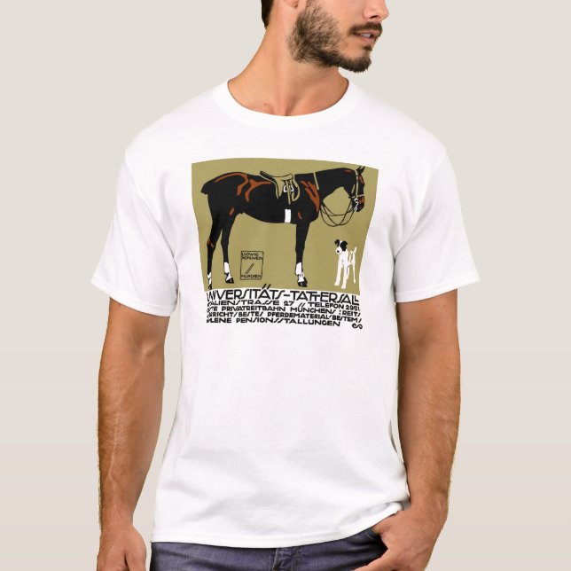Camiseta Arte 1912 del poster del montar a caballo de Luis (Anverso)