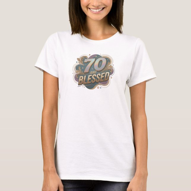 Camiseta Arte 70 Y BLESSED Arte de Moda 2D (Anverso)