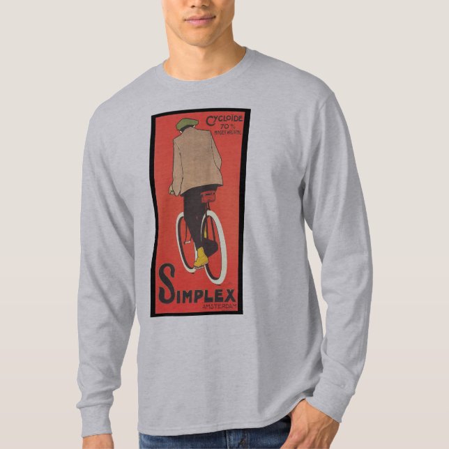 Camiseta Arte a una cara del poster de la bicicleta - 1907 (Anverso)