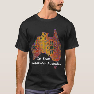 Camiseta Arte aborigen del punto de Australia creado para
