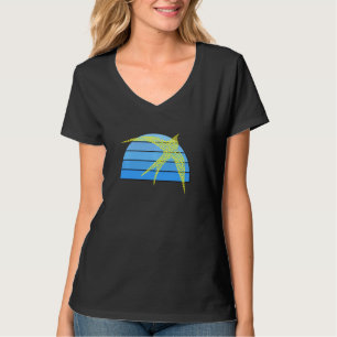 Camiseta Arte aborigen inspirado en el amarillo Swallow Blu