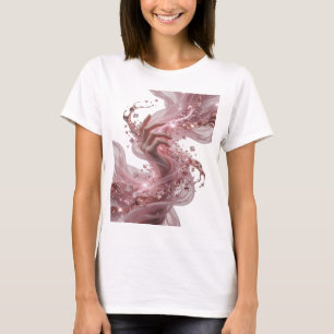Camiseta Arte abstracto Chic Silver Diseño abstracto