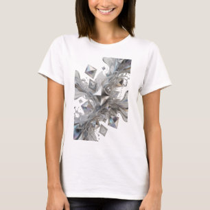 Camiseta Arte abstracto CLÁSICO PLATA Arte wearable
