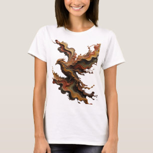 Camiseta Arte abstracto CLÁSICO PLATA Arte wearable v2