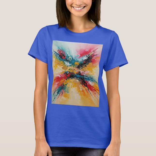 Camiseta Arte Abstracto Colorido (Anverso)