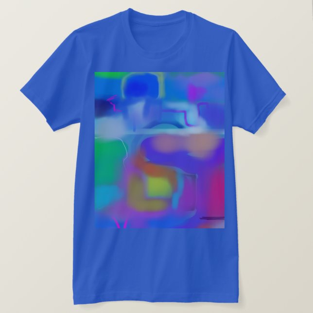 Camiseta Arte abstracto colorido 1 (Anverso del diseño)