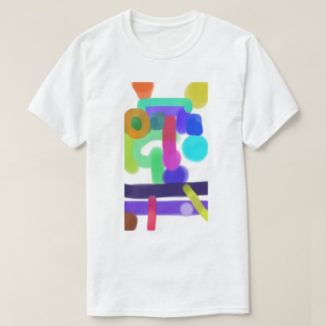 Camiseta Arte abstracto colorido 11 (Diseño del anverso)