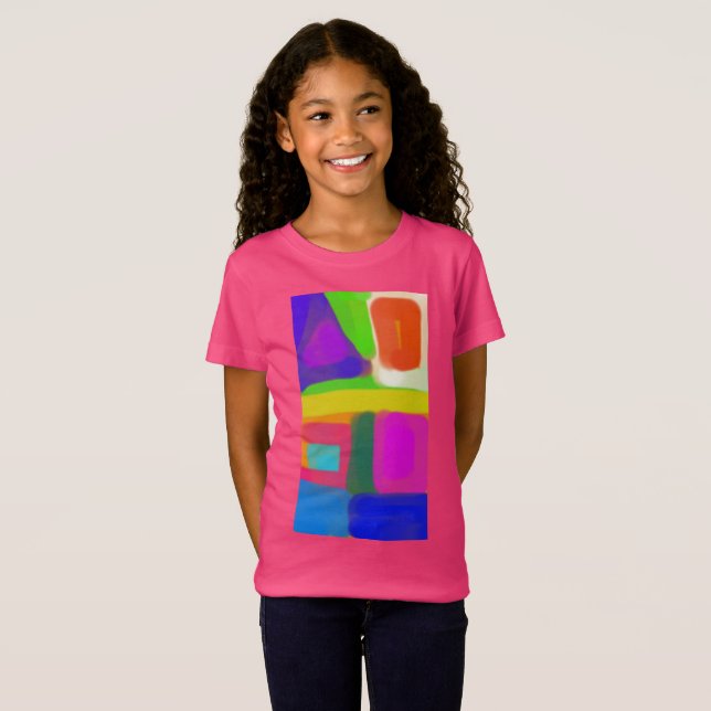Camiseta Arte abstracto colorido 16 (Anverso completo)