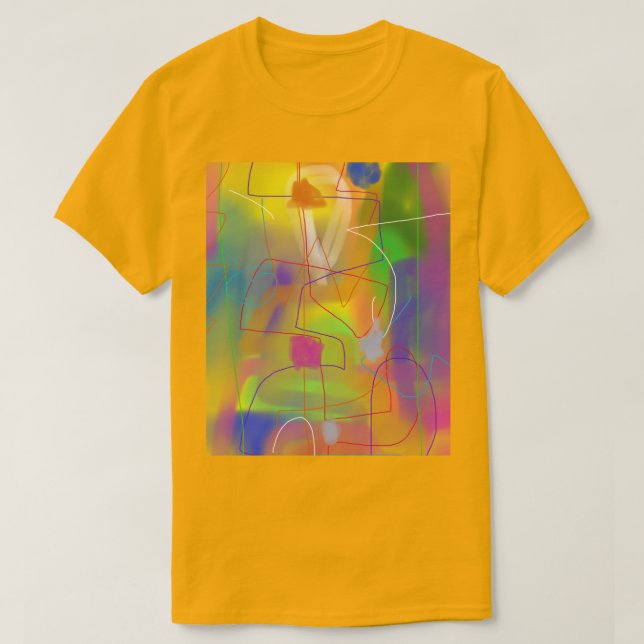 Camiseta Arte abstracto colorido 2 (Diseño del anverso)