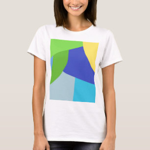 Camiseta arte abstracto colorido moderno