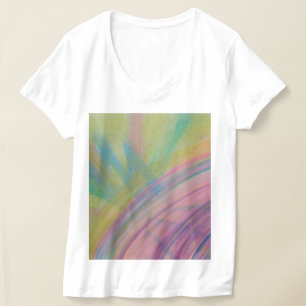Camiseta Arte abstracto colorido único P9