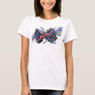 Camiseta ARTE ABSTRACTO Cool Silver Fashion Print v2