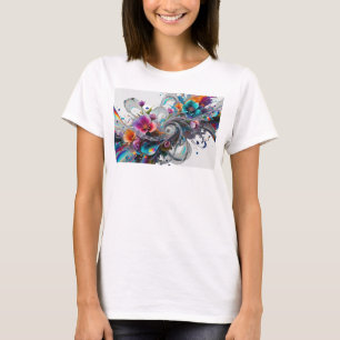 Camiseta ARTE ABSTRACTO Cool Silver Impresión de Moda