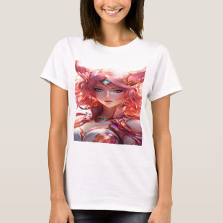 Camiseta Arte abstracto de anime de un chica mágico