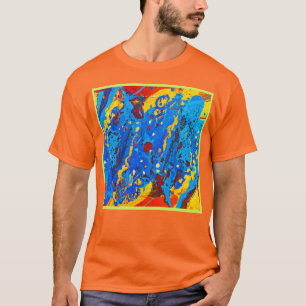 Camiseta Arte abstracto de colores vívidos