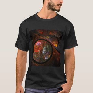 Camiseta Arte abstracto de conexión fluida
