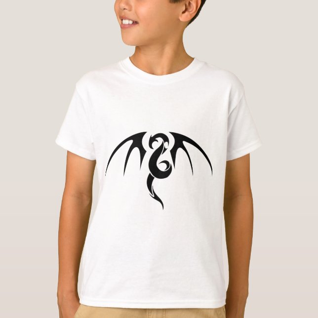 Camiseta Arte abstracto de dragón (Anverso)
