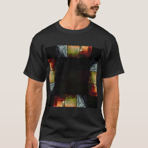 Camiseta Arte abstracto de falla digital distorsión cuadríc
