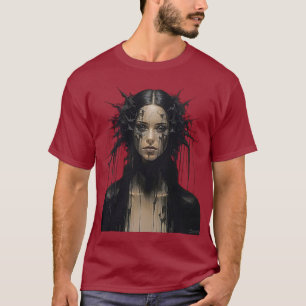 Camiseta Arte abstracto de femme noir impresionante
