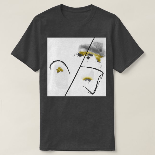 Camiseta arte abstracto de flores hermosas (Diseño del anverso)