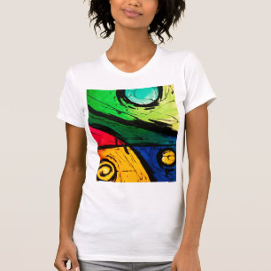 Camiseta Arte abstracto de los colores brillantes