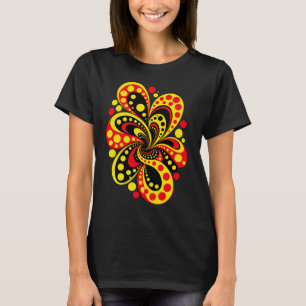 Camiseta arte abstracto de lunares
