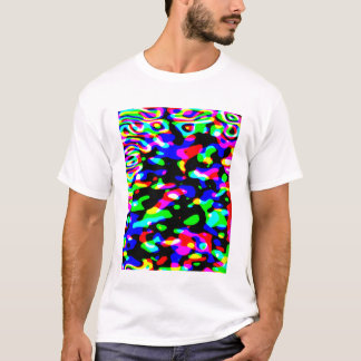 Camiseta Arte abstracto de neón y negro - Diversión con luz