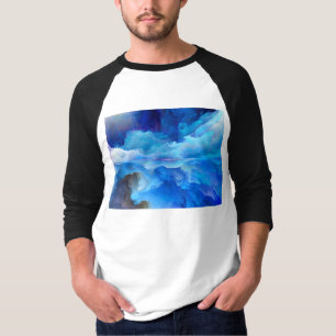 Camiseta Arte abstracto de nubes colorido de SlipperyJoe su