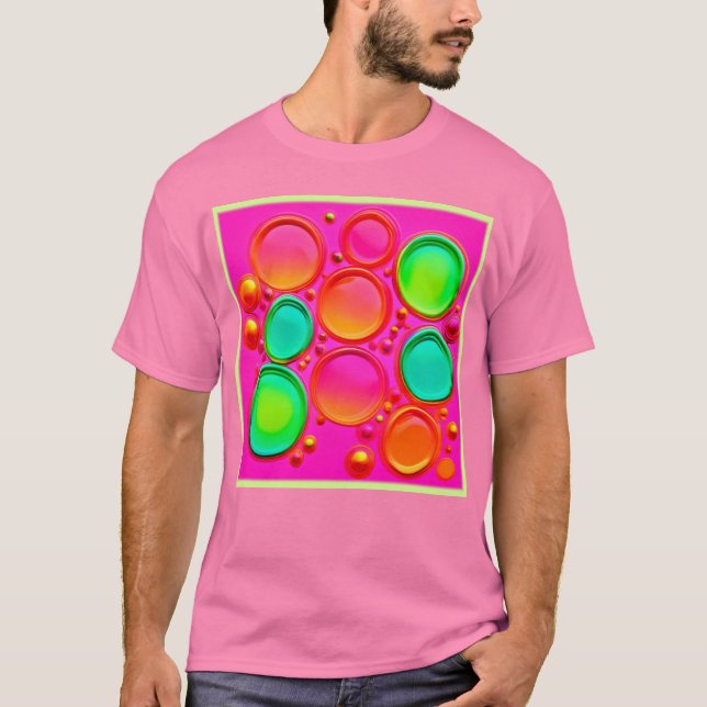 Camiseta Arte abstracto de orb colorido (Anverso)