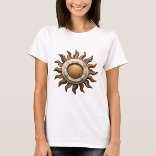 Camiseta Arte abstracto de plata con estilo DISEÑO ABSTRACT