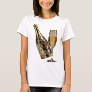 Camiseta Arte abstracto de plata crujiente Diseño abstracto
