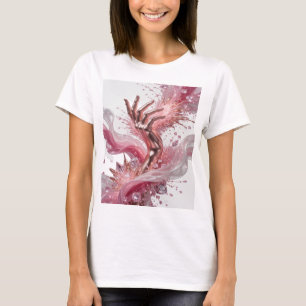 Camiseta Arte abstracto de plata dinámico Fashion Print v2