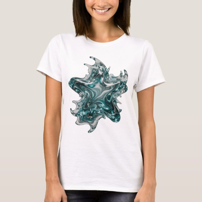 Camiseta Arte abstracto de plata DISEÑO ABSTRACTO (Anverso)