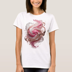 Camiseta Arte abstracto de plata elegante Diseño abstracto