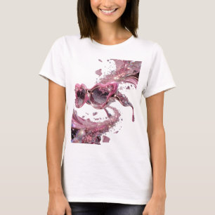 Camiseta Arte abstracto de plata fresca v2
