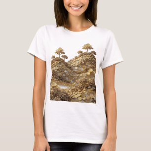 Camiseta ARTE ABSTRACTO de Plata IMPACTANTE Impresión de Mo