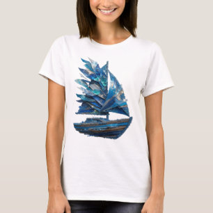 Camiseta Arte abstracto de plata impresionante DISEÑO ABSTR