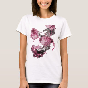Camiseta Arte abstracto de plata limpia Diseño abstracto v2