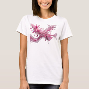 Camiseta Arte abstracto de plata llamativo Arte wearable