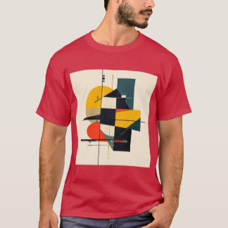 Camiseta Arte abstracto de ritmo industrial