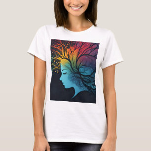 Camiseta Arte abstracto de salud mental
