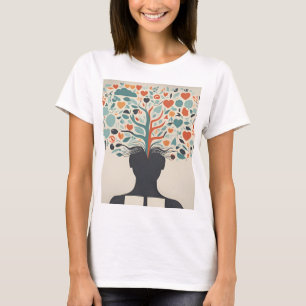 Camiseta Arte abstracto de salud mental