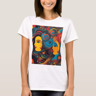 Camiseta Arte abstracto de salud mental