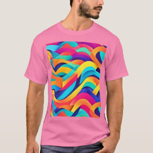 Camiseta Arte abstracto de vibración de Wavy