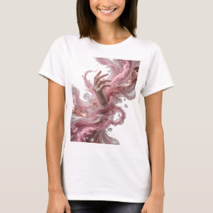 Camiseta Arte abstracto diseño gráfico v2 de plata crujient