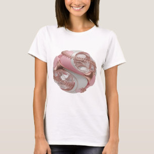 Camiseta ARTE ABSTRACTO Diseño Moderno Plata Crujiente