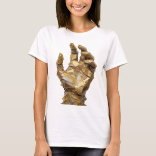 Camiseta ARTE ABSTRACTO Diseño Moderno Plata Crujiente