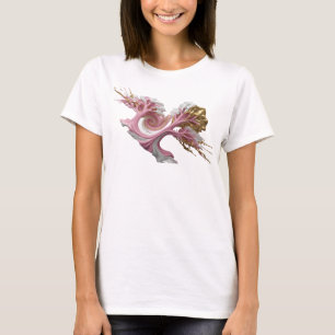 Camiseta Arte ABSTRACTO Dorado Crujiente Arte Usable